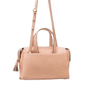 Boden Lyla leather bag NEW nude blush convertible satchel handbag crossbody